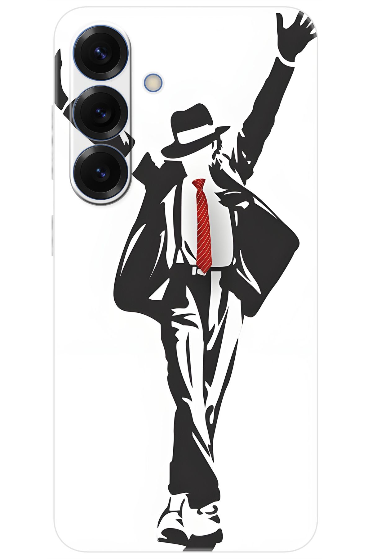 Ceppare Samsung Galaxy S25 (SM-S931B) Uyumlu Kılıf Desen Baskılı Silikon Michael Jackson STK:705 CP-BT9uiH2