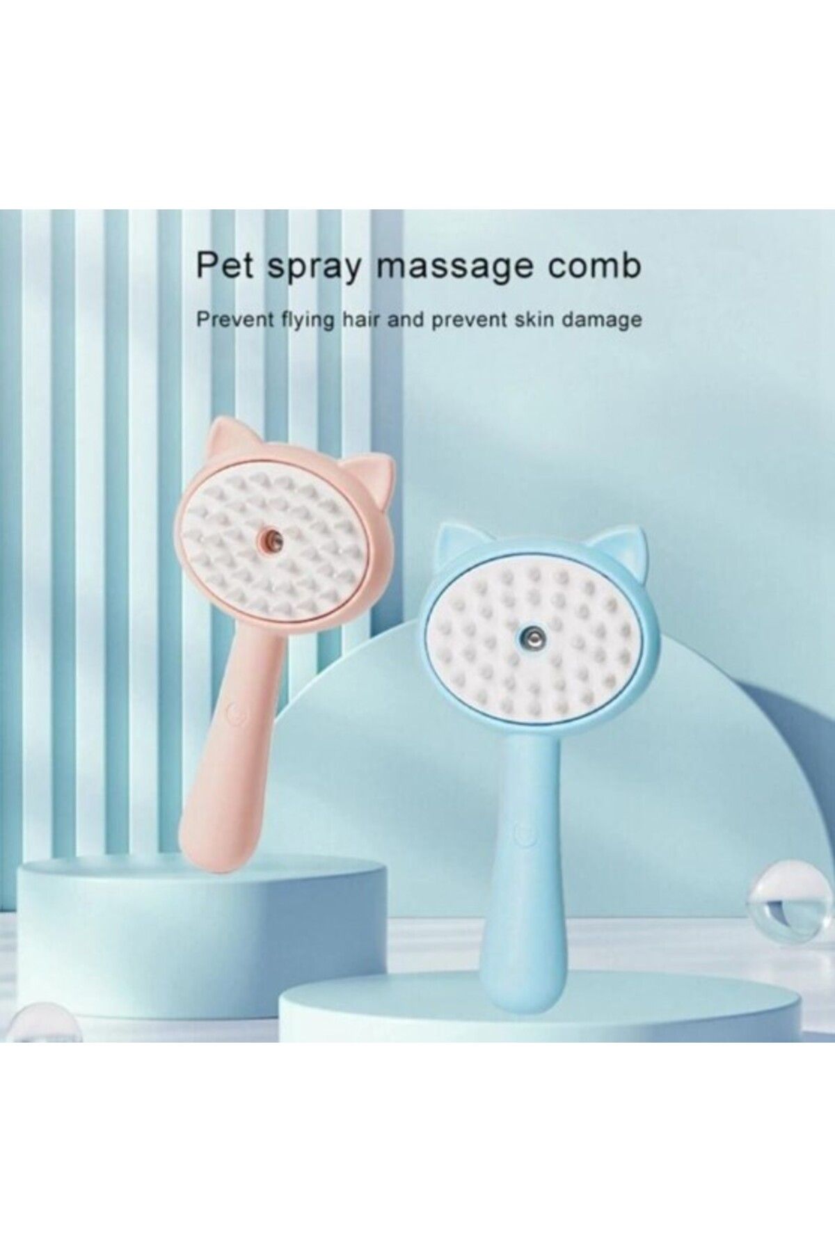 Shopyzone Kedi ve Köpekler İçin Buharlı Masaj Tarağı