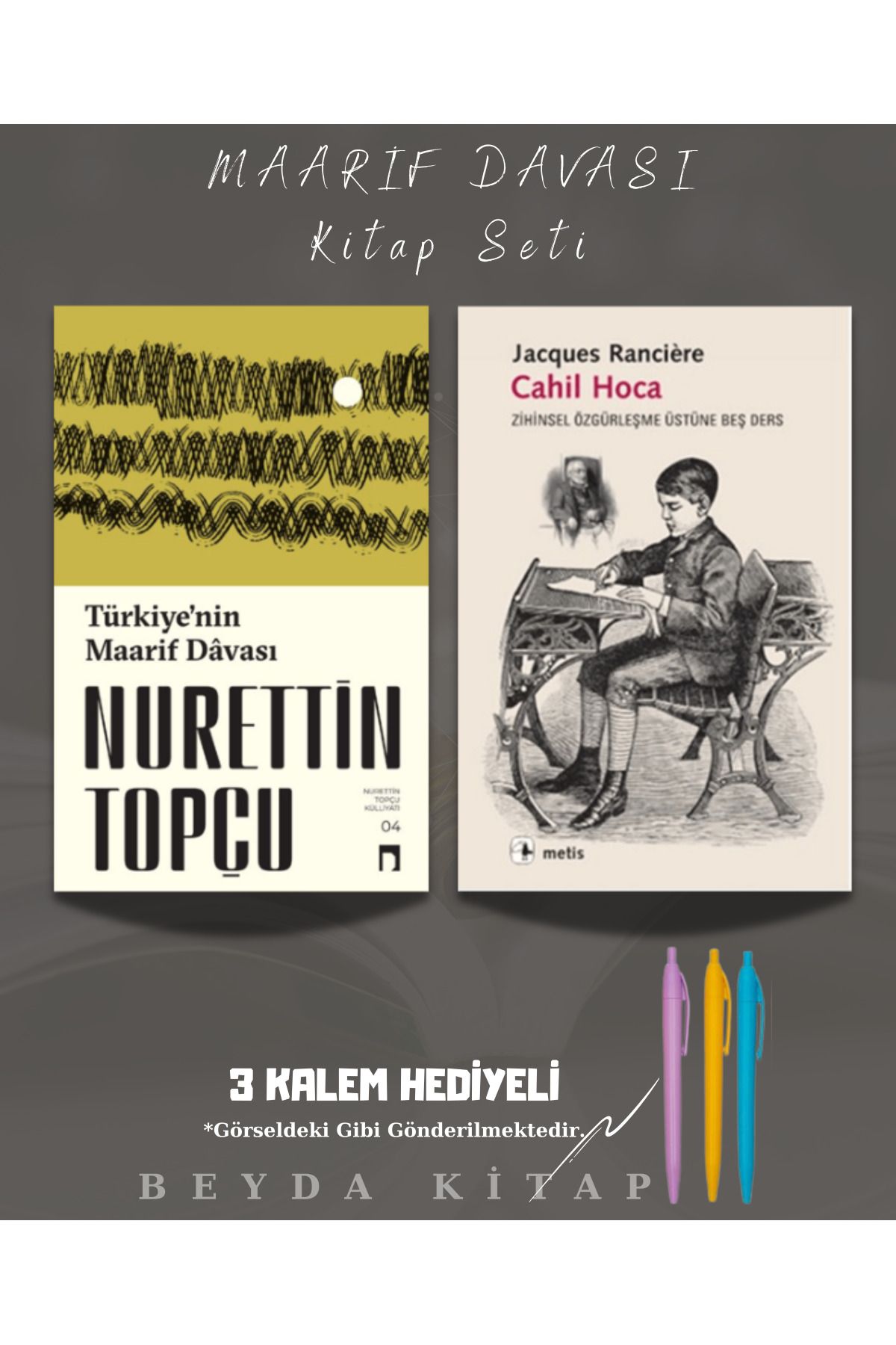 Dergah Yayınları Türkiye'nin Maarif Davası - Cahil Hoca - Nurettin Topçu - Kalem Hediyeli, RTTTPC25, ÖĞRTMNT1