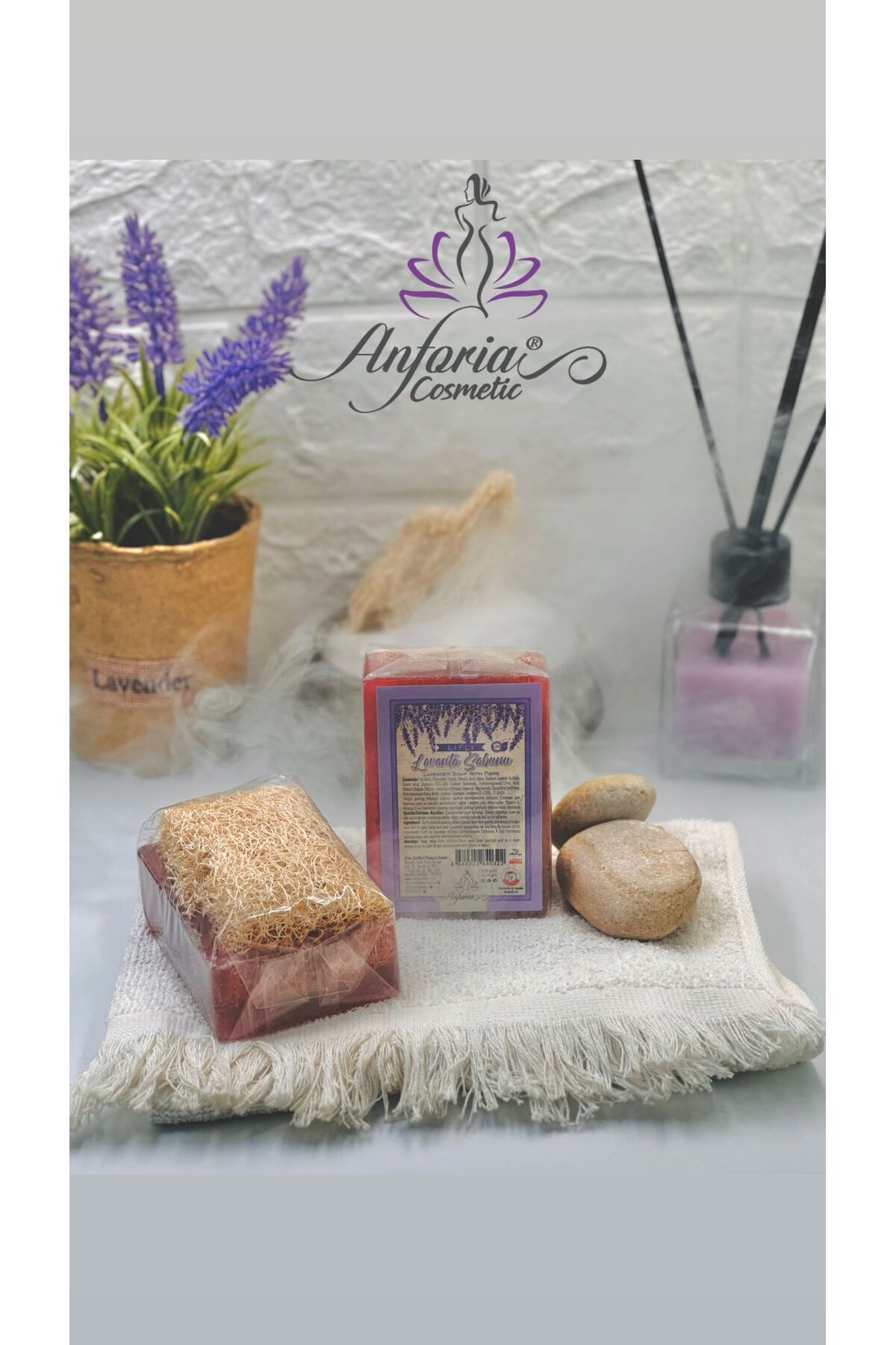ANFORİA COSMETİC KABAK LİFLİ LAVANTA SABUNU