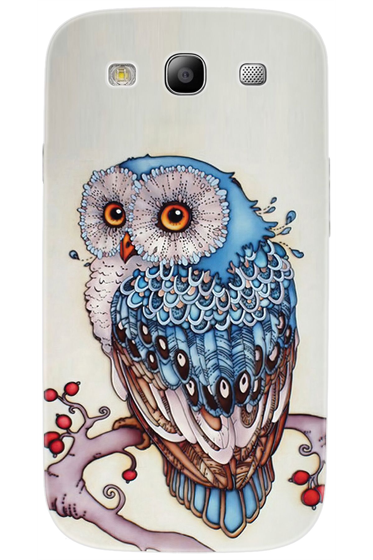 Ceppare Samsung Galaxy S3 (GT-I9300) Uyumlu Kılıf Desen Baskılı Silikon Baykuş STK:563 CP-p2Wkt1s