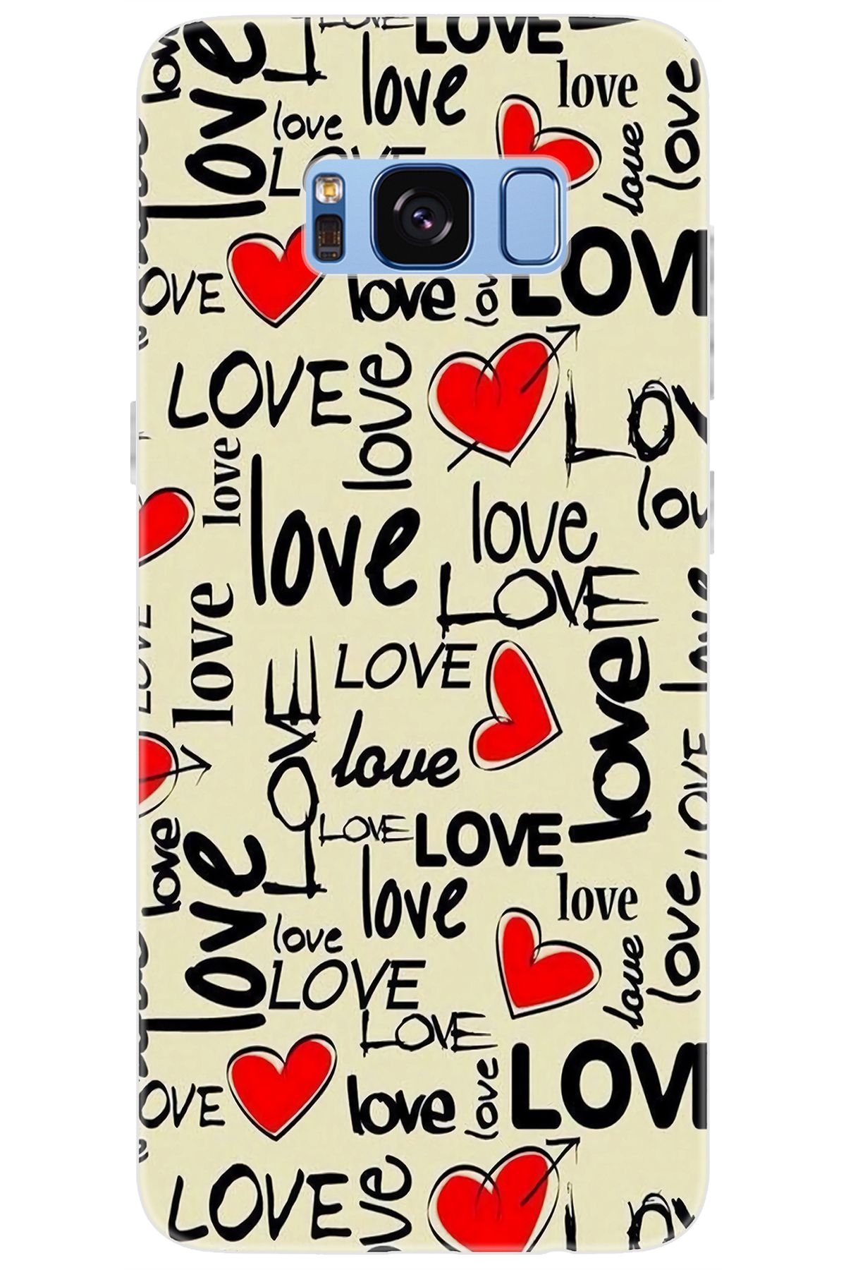 Ceppare Samsung Galaxy S8 (SM-G950F) Uyumlu Kılıf Desen Baskılı Silikon Love Serisi STK:728 CP-Rhhk5iF