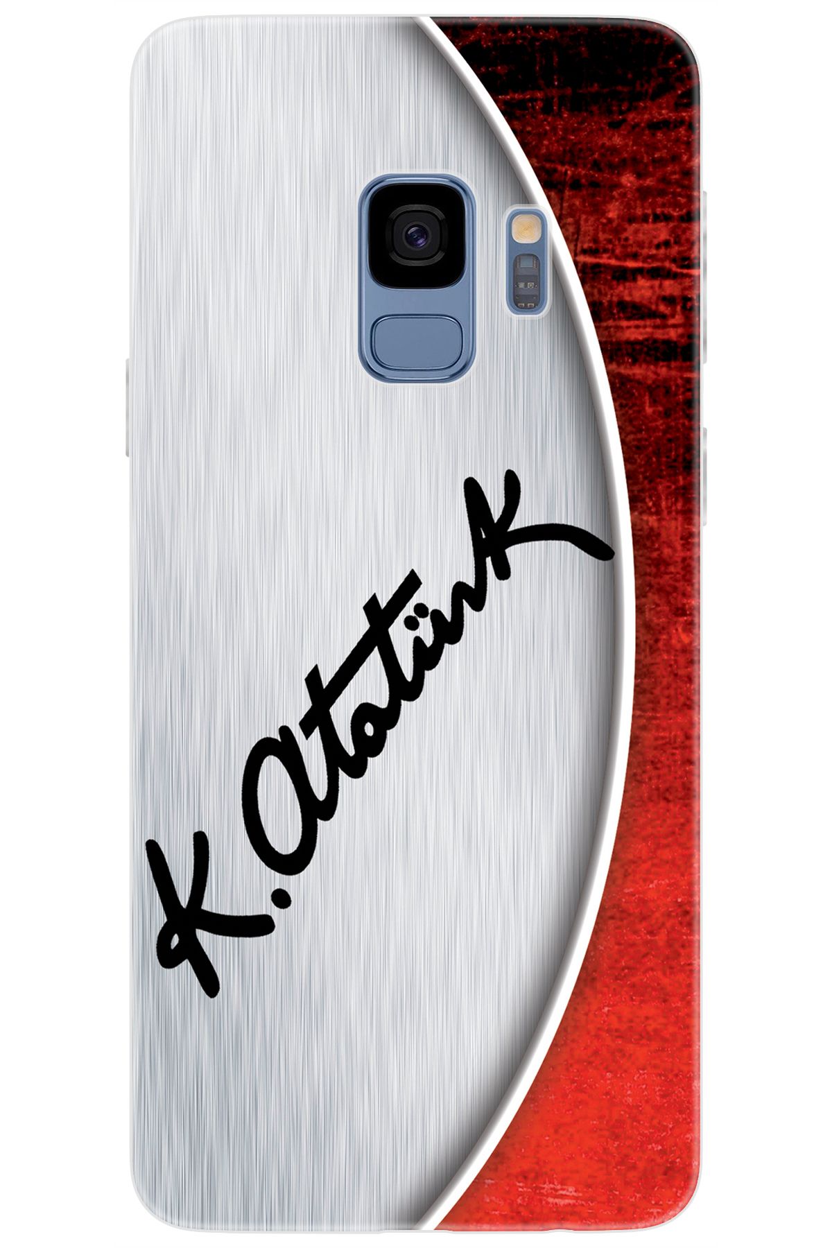 Ceppare Samsung Galaxy S9 (SM-G960F) Uyumlu Kılıf Desen Baskılı Silikon Atatürk İmzası STK:393 CP-34fIhGl