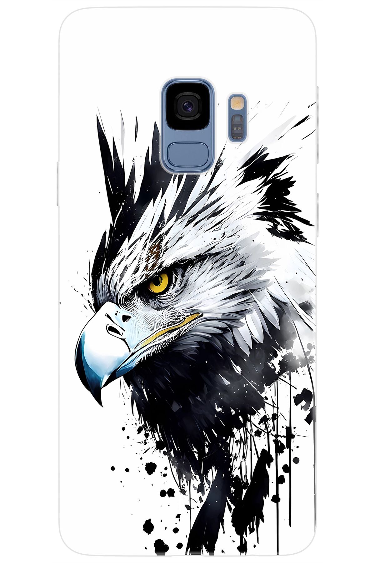 Ceppare Samsung Galaxy S9 (SM-G960F) Uyumlu Kılıf Desen Baskılı Silikon Kartal Serisi STK:1008 CP-W8U7ctH