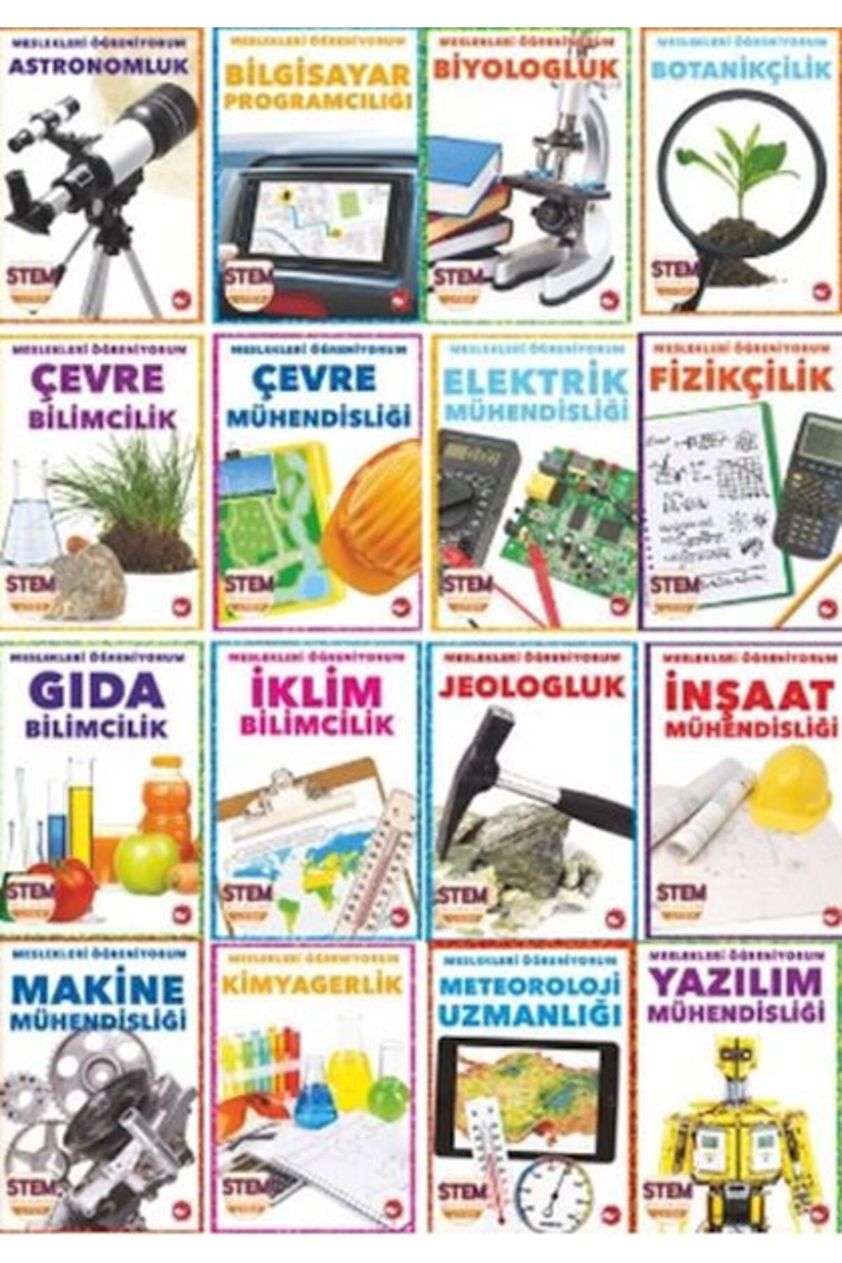 Karatay Yayınları Meslekleri Öğreniyorum Set 16 Kitap