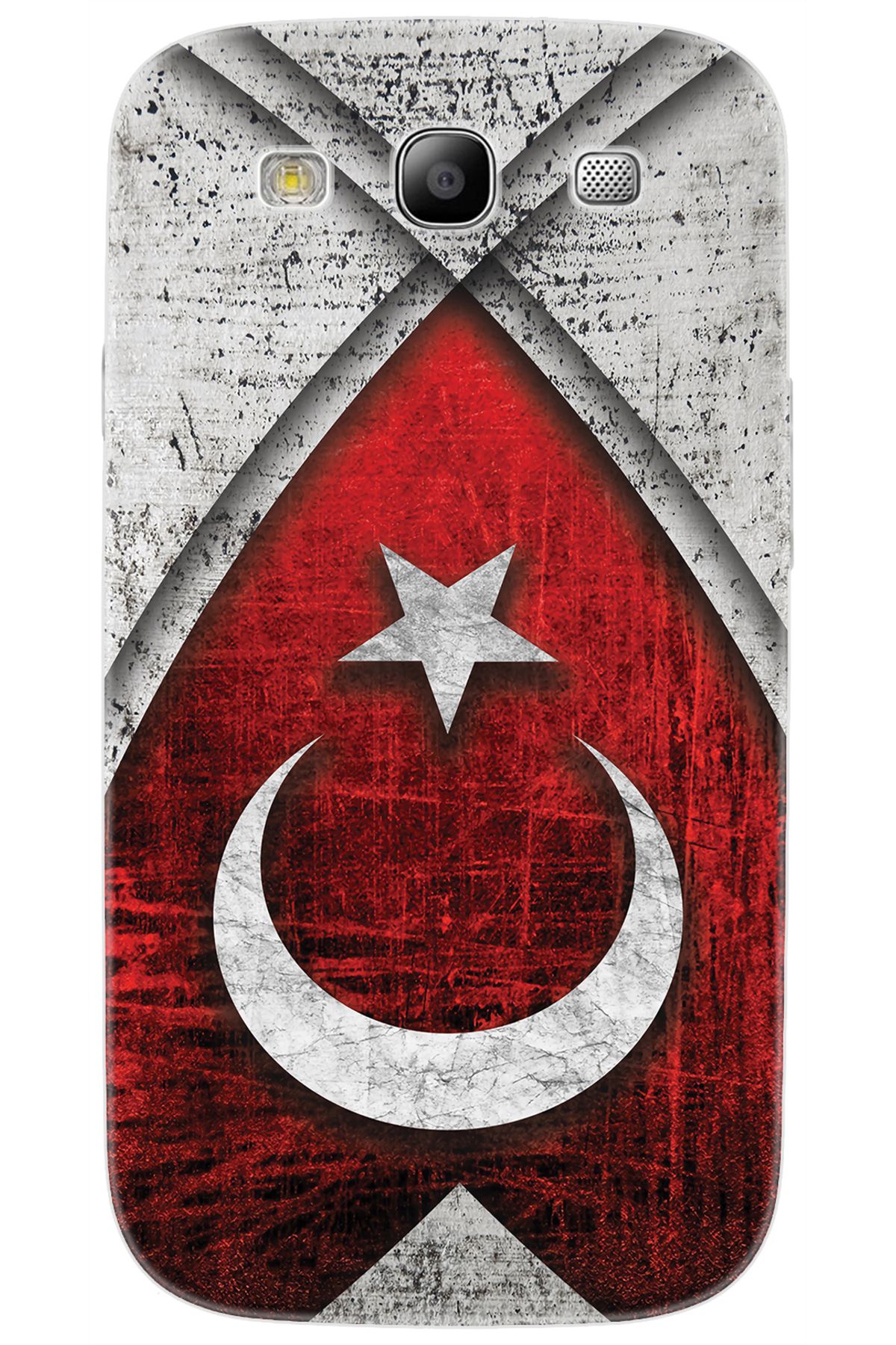 Ceppare Samsung Galaxy S3 (GT-I9300) Uyumlu Kılıf Desenli Silikon Türk Bayrağı Tasarım STK:380 CP-erB2fZQ