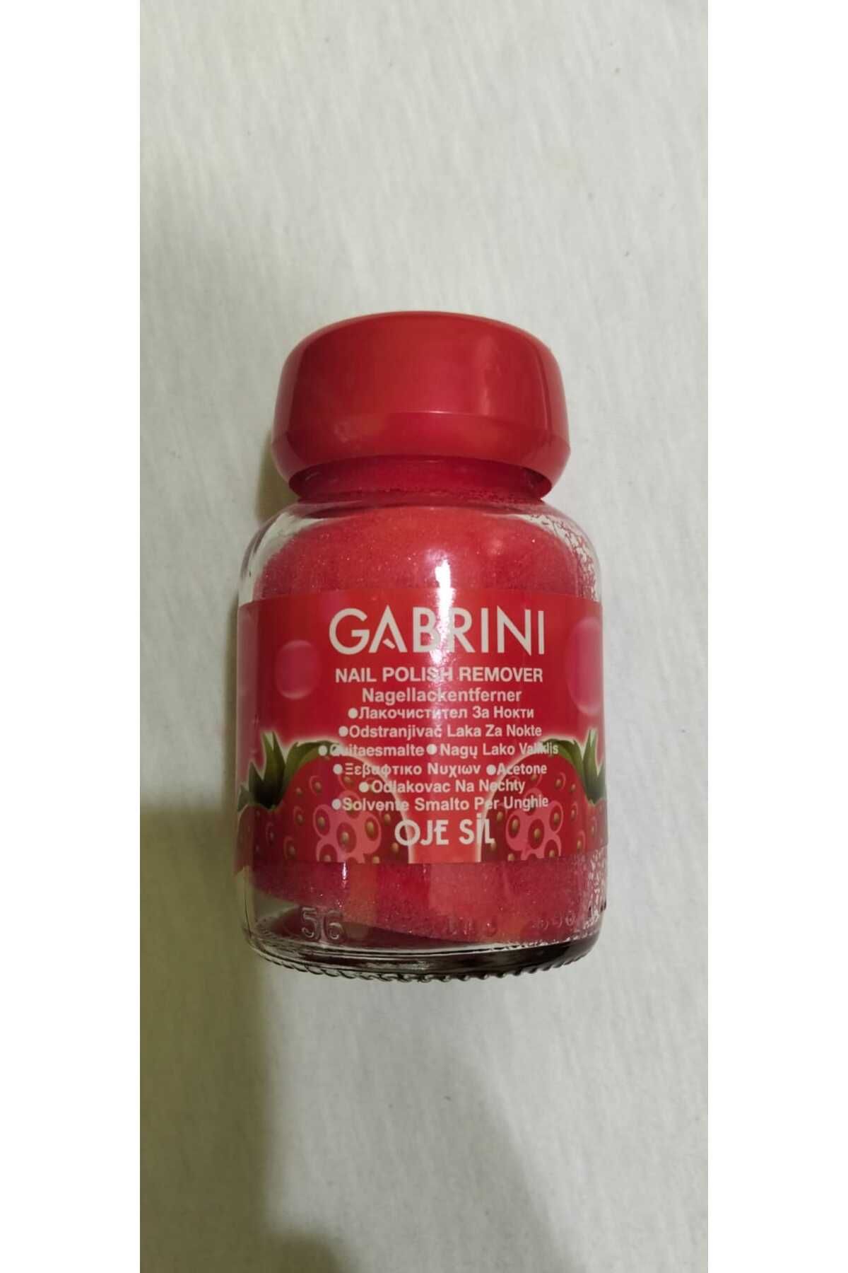 CADI BOUTİQUE Gabrini Oje Sil Süngerli Cam Aseton Kırmızı 75 ml