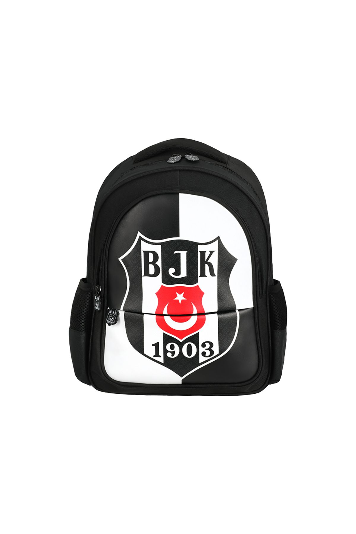 Beşiktaş BJK Official Lisanslı Suni Deri İki Bölmeli Fermuarlı Tam Ortopedik Okul Sırt Çantası 25360