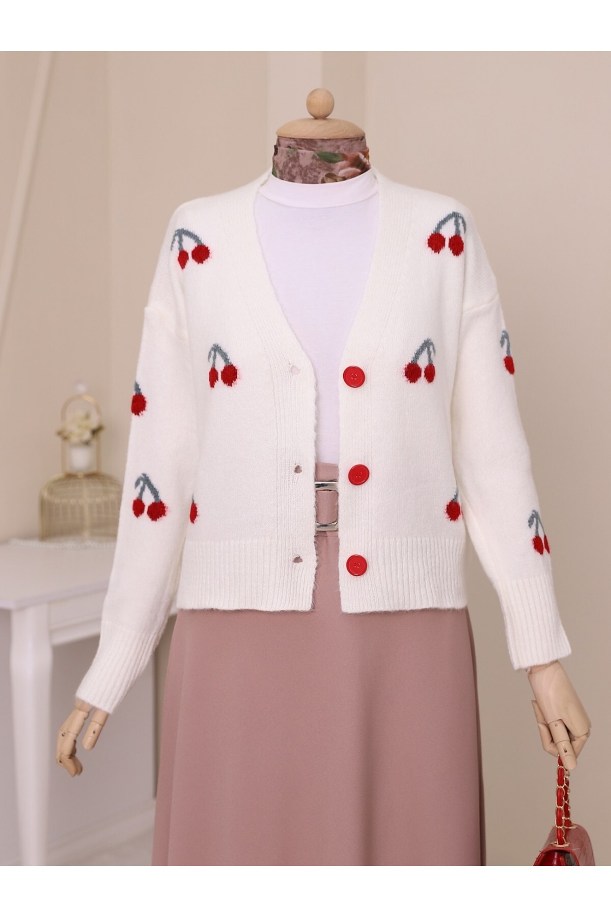 Loverson™ Kiraz Hırka