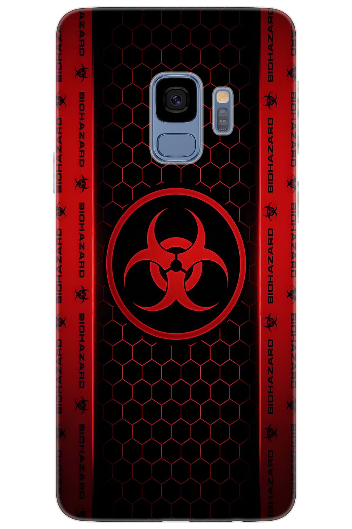 Ceppare Samsung Galaxy S9 (SM-G960F) Uyumlu Kılıf Desen Baskılı Silikon Biohazard STK:754 CP-ge4ZjUD