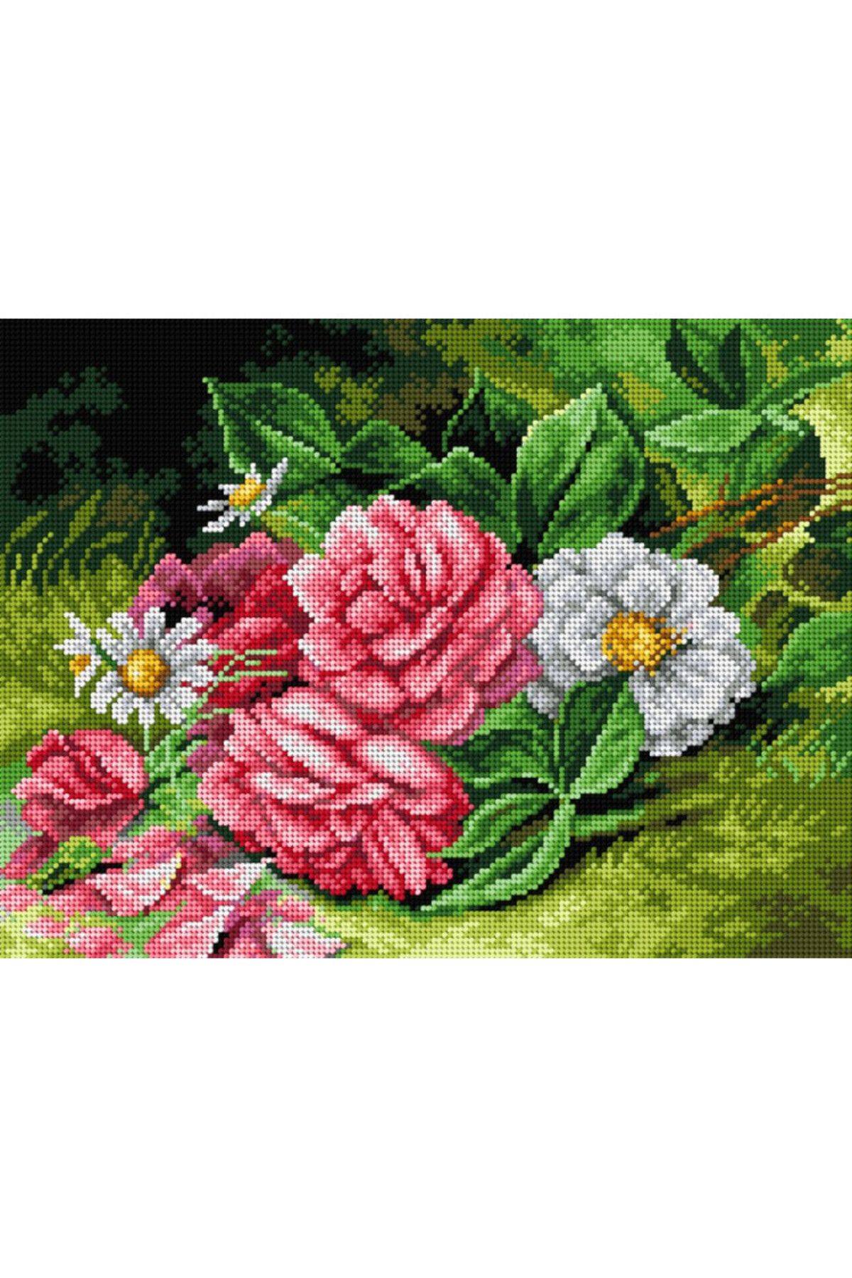 Orchidea Baskılı Goblen Çiçekler 2601 30*40 cm