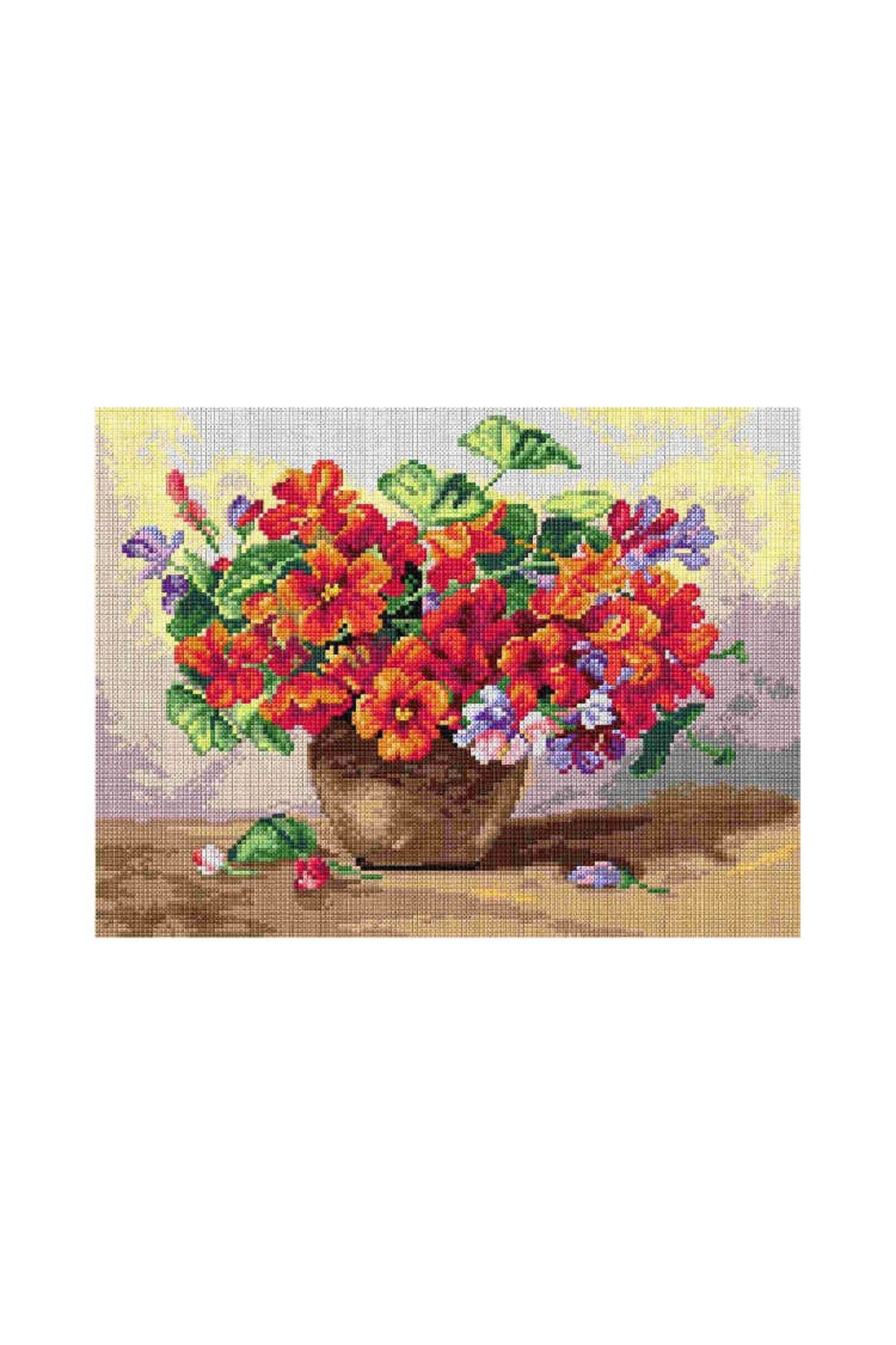 Orchidea Baskılı Goblen Nasturtiums 2847 30*40 cm