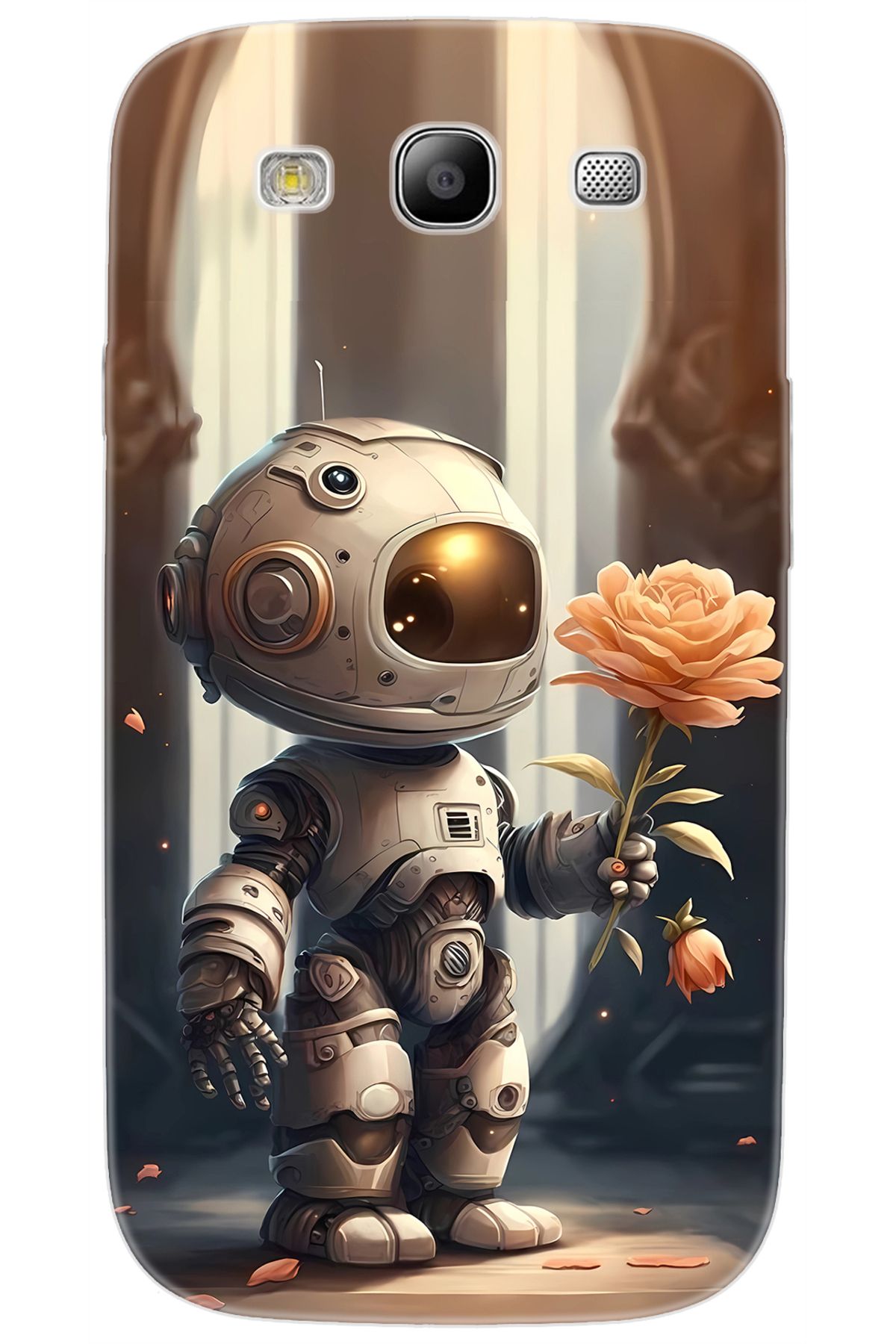 Ceppare Samsung Galaxy S3 (GT-I9300) Uyumlu Kılıf Desen Baskılı Silikon Astronot STK:620 CP-70otlD8