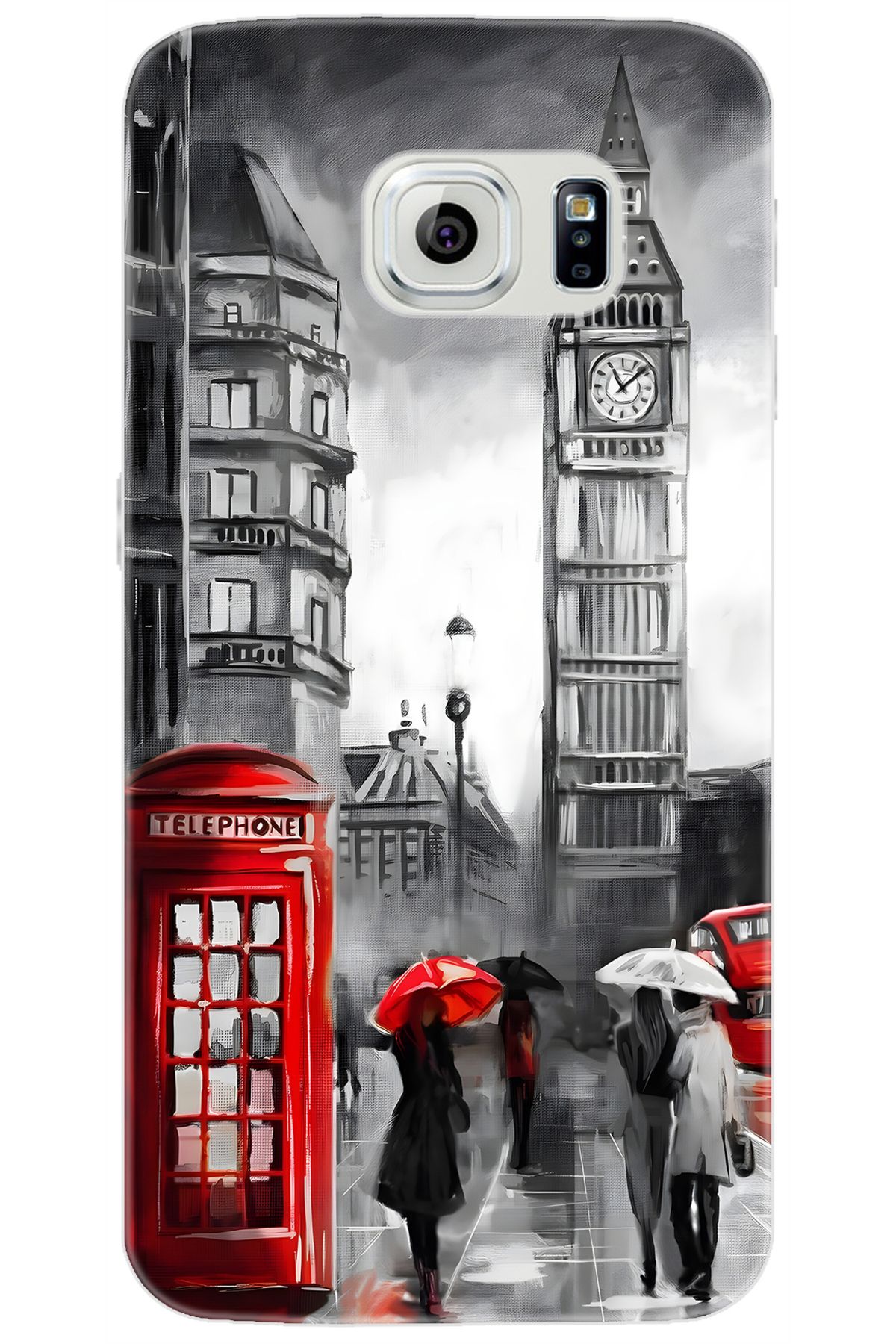 Ceppare Samsung Galaxy S6 (SM-G920F) Uyumlu Kılıf Desen Silikon Bigbang Telefon Kulubesi STK:711 CP-qX7j4Rj