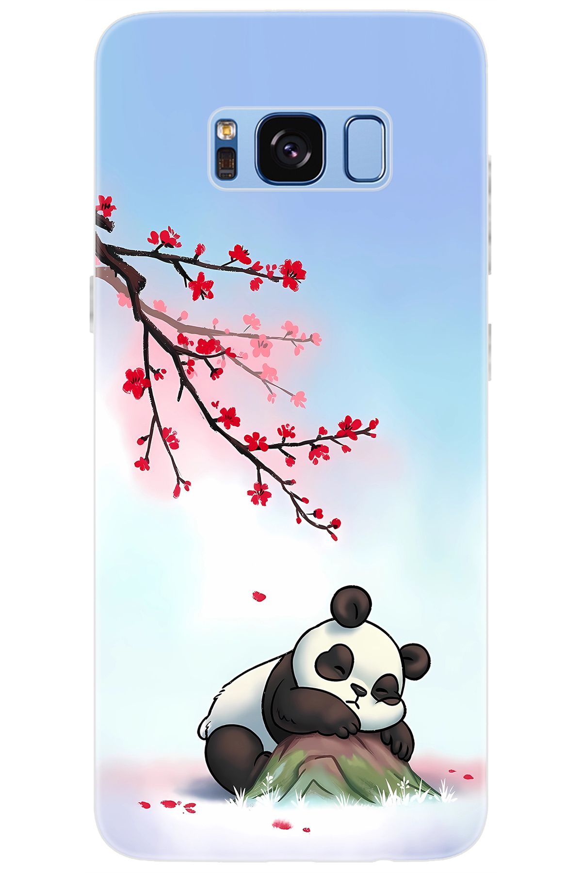 Ceppare Samsung Galaxy S8 (SM-G950F) Uyumlu Kılıf Desen Baskılı Silikon Uyuyan Panda STK:627 CP-3CMSWoB