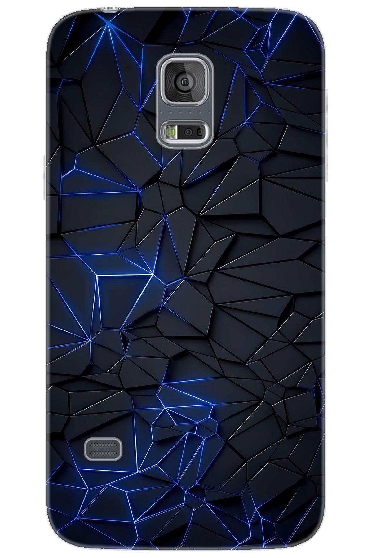 Ceppare Samsung Galaxy S5 (SM-G900F) Uyumlu Kılıf Desen Baskı Silikon Prizmatik Tasarım STK:667 CP-4F2Um9k