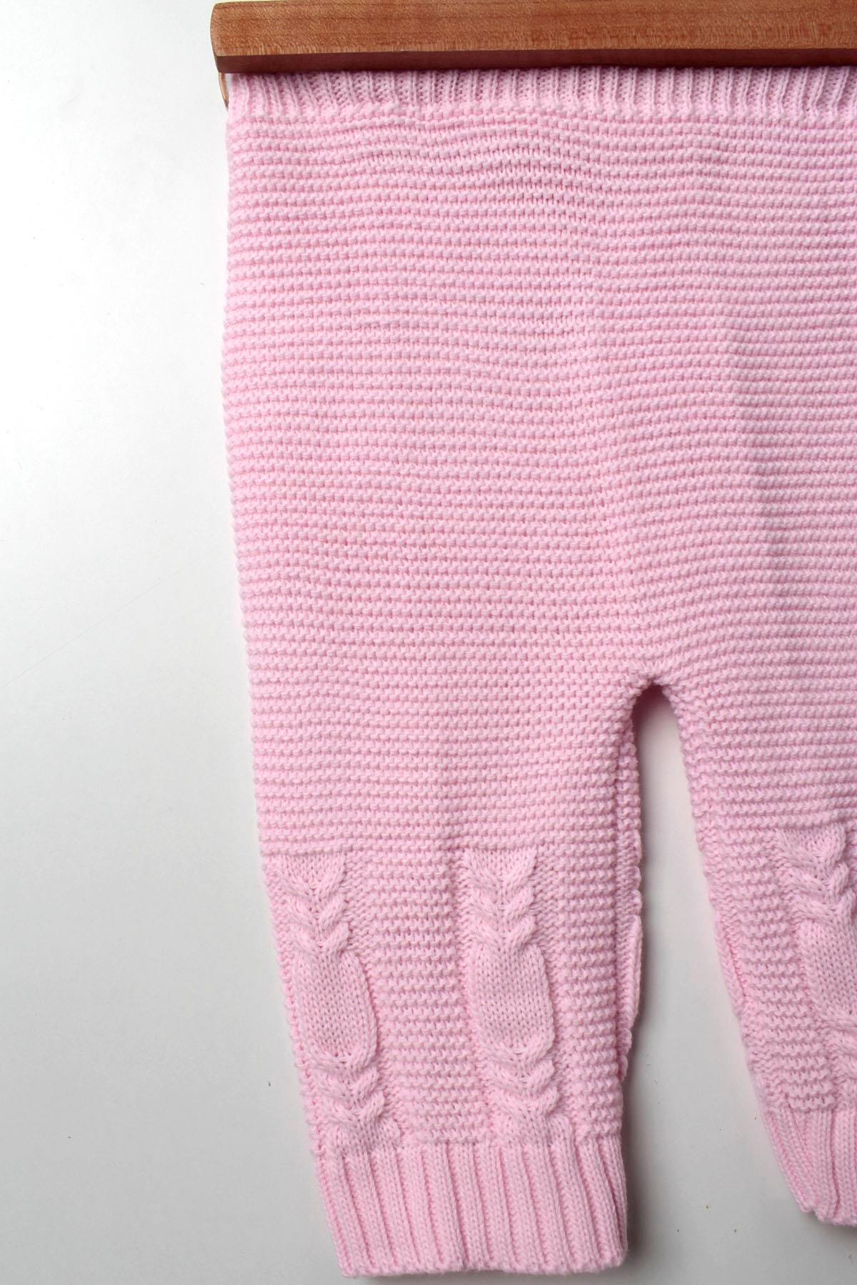 Çocuksan Baby&Kids Wear Pembe 5 Parça Kız Bebek Takım Örgülü Triko Bebek Takım fotoğrafı 6 (önizleme)