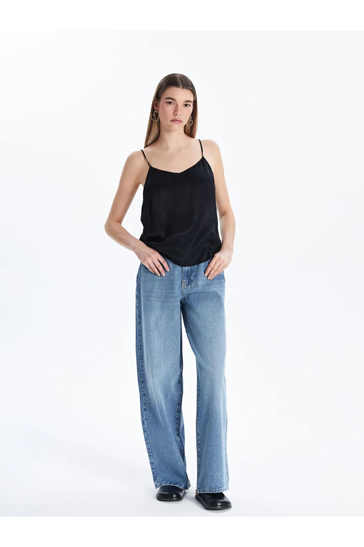 LC Waikiki XSIDE Mavi Baggy Fit Kadın Jean Pantolon