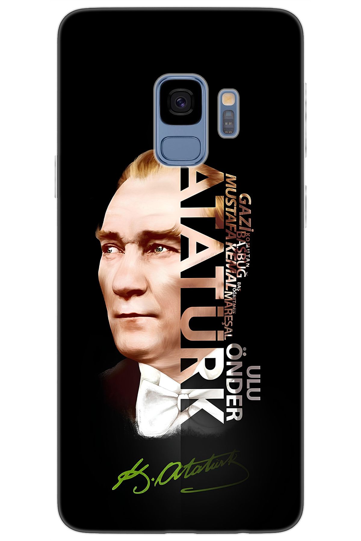 Ceppare Samsung Galaxy S9 (SM-G960F) Uyumlu Kılıf Desen Baskılı Silikon Atatürk STK:681 CP-O8euiRh