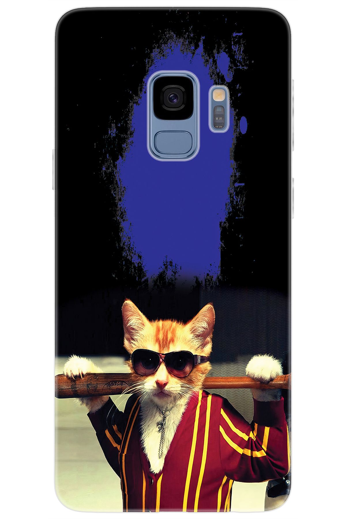 Ceppare Samsung Galaxy S9 (SM-G960F) Uyumlu Kılıf Desen Baskılı Silikon Artist Kedi STK:481 CP-2LALDPh