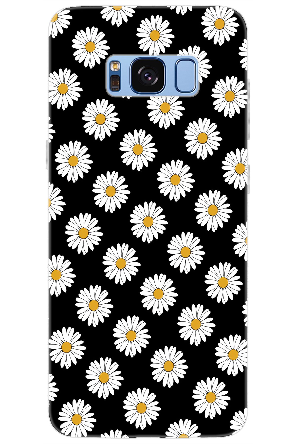 Ceppare Samsung Galaxy S8 (SM-G950F) Uyumlu Kılıf Desen Baskılı Silikon Papatya Serisi STK:634 CP-V7qnORe