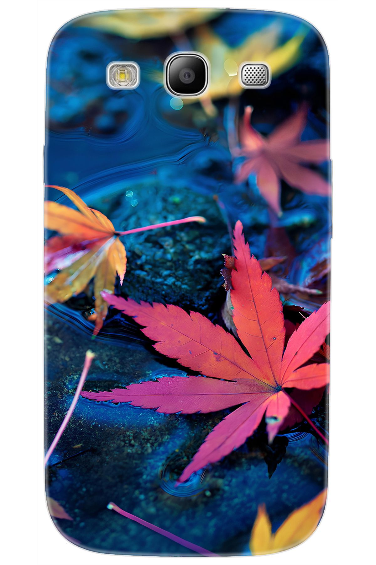 Ceppare Samsung Galaxy S3 (GT-I9300) Uyumlu Kılıf Desen Baskılı Silikon Yapraklar STK:702 CP-X5Qxxha