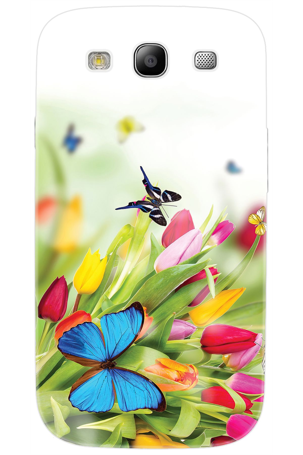 Ceppare Samsung Galaxy S3 (GT-I9300) Uyumlu Kılıf Desen Baskılı Silikon Kelebekler STK:542 CP-9A5UCQy