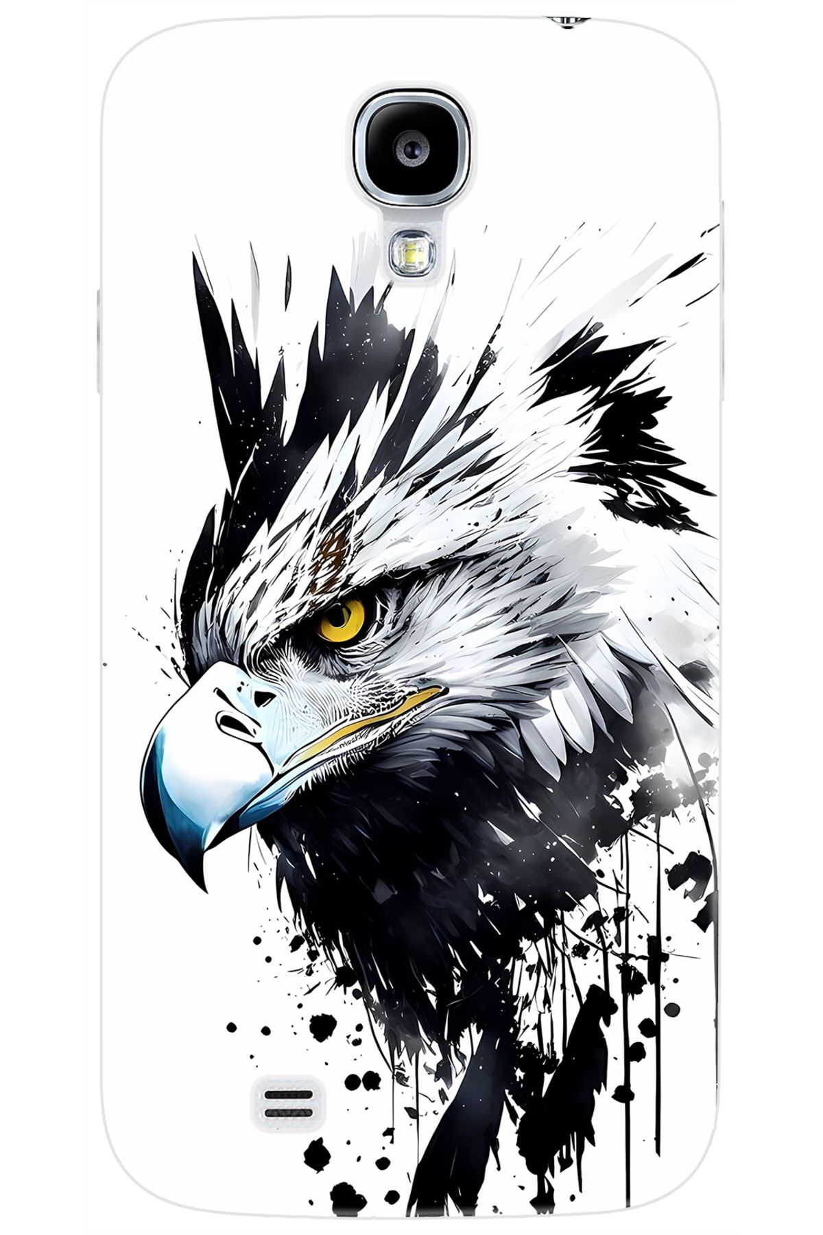 Ceppare Samsung Galaxy S4 (GT-I9500) Uyumlu Kılıf Desen Baskılı Silikon Kartal Serisi STK:1008 CP-NpKnaqJ