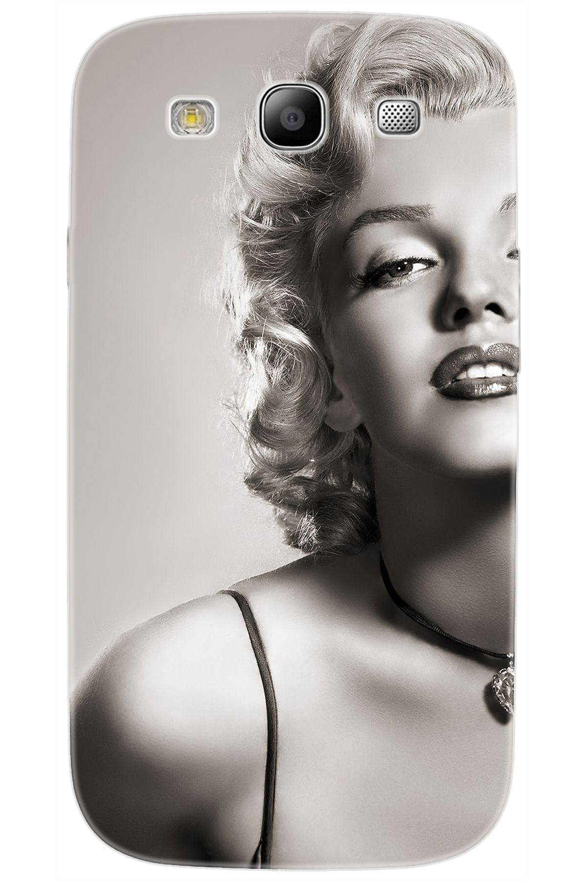 Ceppare Samsung Galaxy S3 (GT-I9300) Uyumlu Kılıf Desen Baskılı Silikon Marilyn Monroe STK:250 CP-80rMUHf