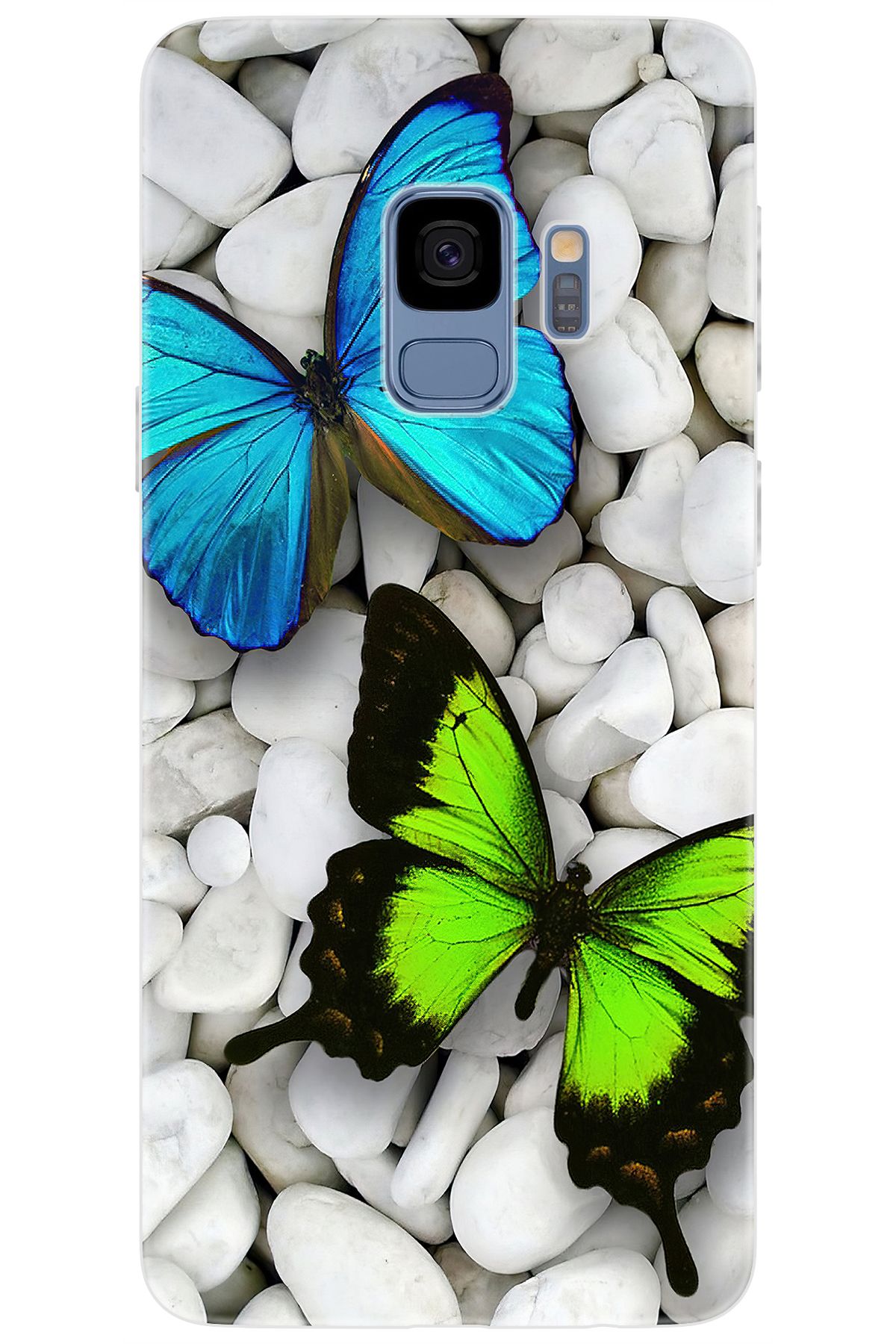 Ceppare Samsung Galaxy S9 (SM-G960F) Uyumlu Kılıf Desen Baskılı Silikon Kelebekler STK:148 CP-4xBR1lm