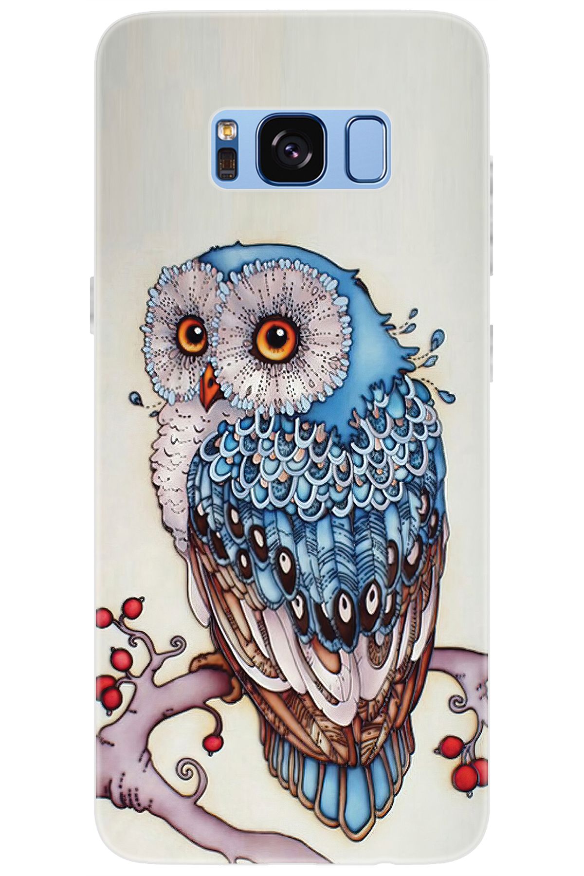 Ceppare Samsung Galaxy S8 (SM-G950F) Uyumlu Kılıf Desen Baskılı Silikon Baykuş STK:563 CP-PjLS7V3