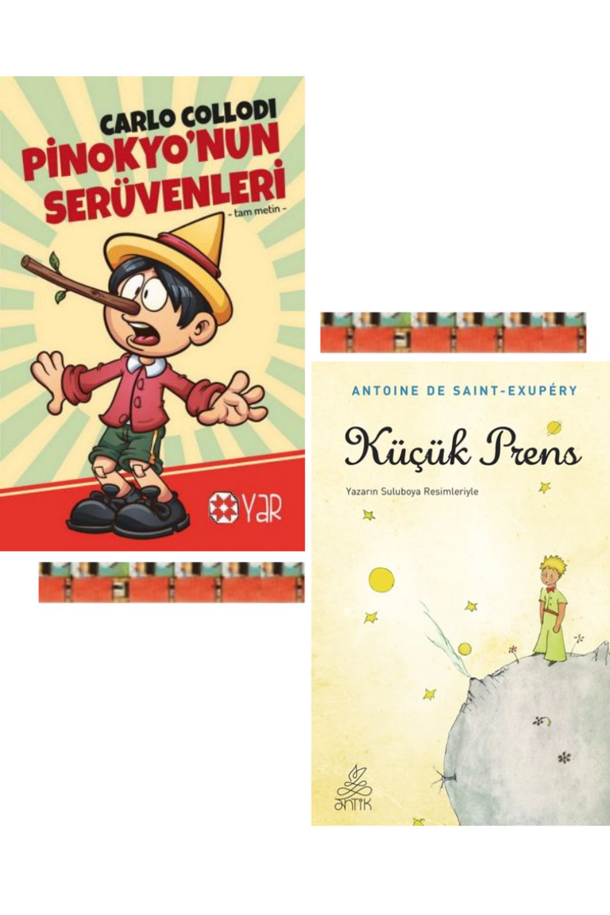 Antik Kitap Küçük Prens, PİNOKYO’NUN SERÜVENLERİ (2kitap) 4.5.Sınıflar