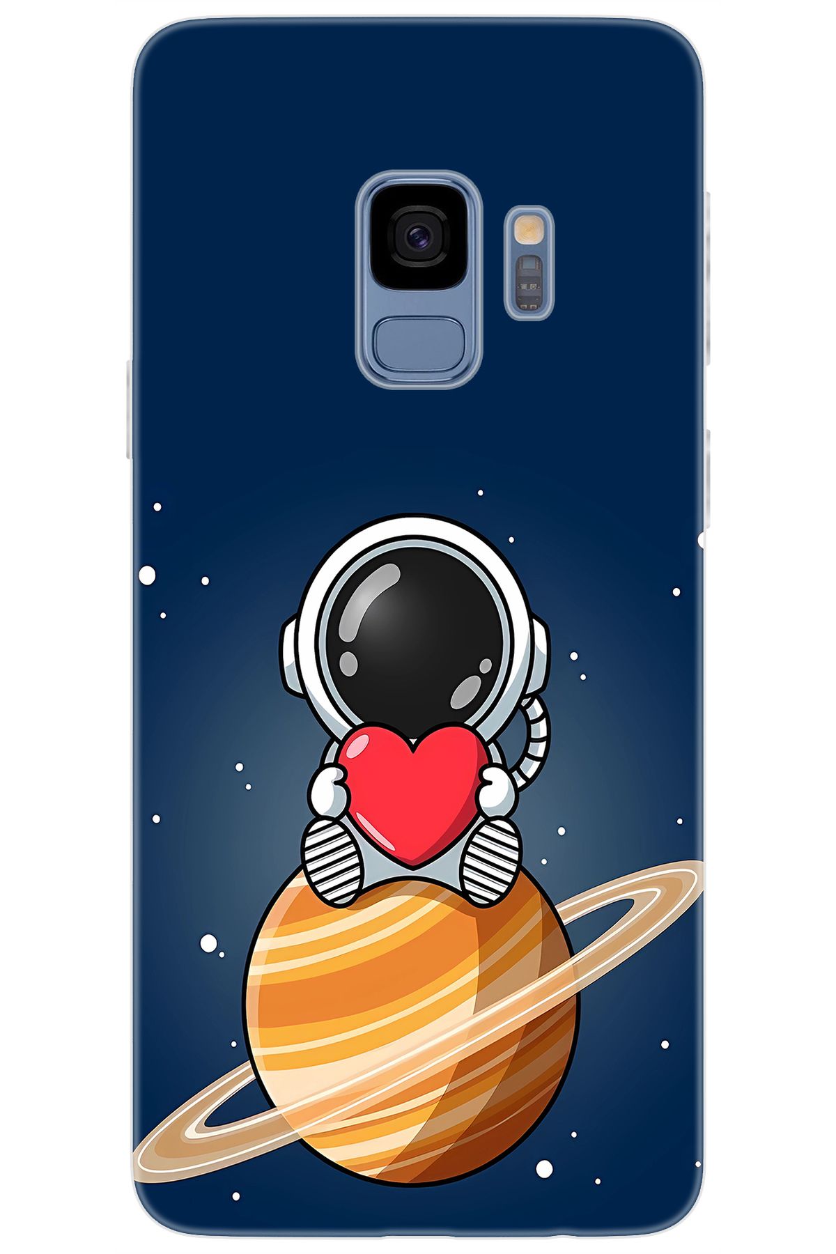 Ceppare Samsung Galaxy S9 (SM-G960F) Uyumlu Kılıf Desen Baskılı Silikon Astronot STK:697 CP-zjPNb1O