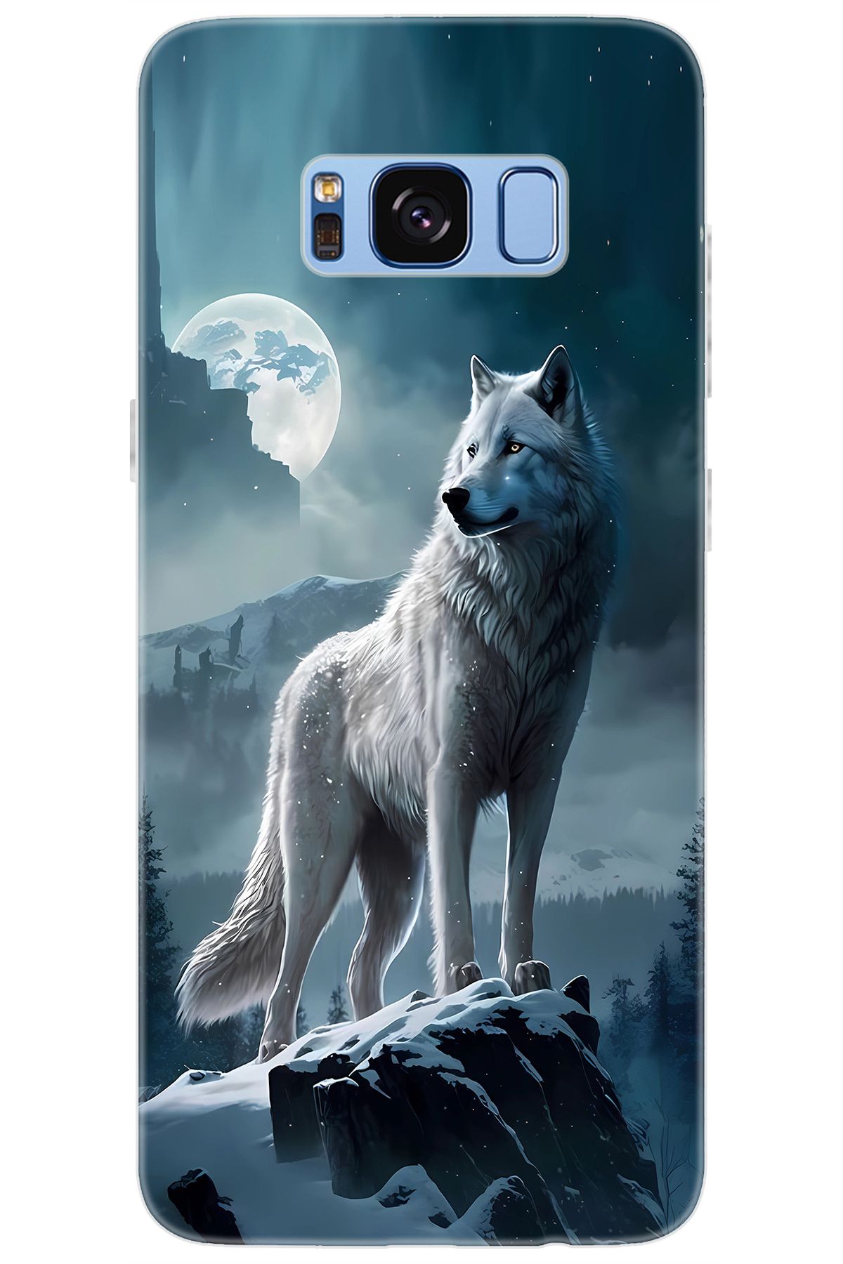 Ceppare Samsung Galaxy S8 (SM-G950F) Uyumlu Kılıf Desen Baskılı Silikon Kurt STK:683 CP-Lo4e93l
