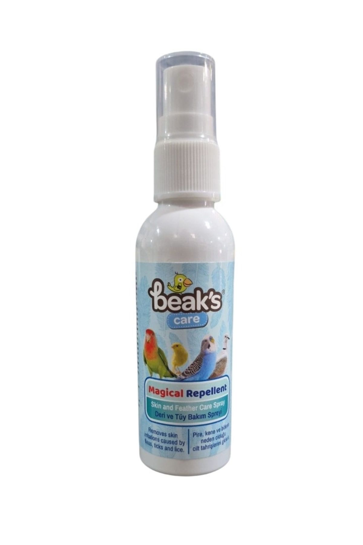 Beaks Kafes Kuşları İçin Deri Ve Tüy Bakım Spreyi 50 ml
