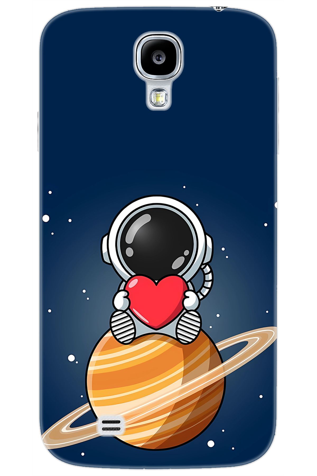 Ceppare Samsung Galaxy S4 (GT-I9500) Uyumlu Kılıf Desen Baskılı Silikon Astronot STK:697 CP-nmSB09a