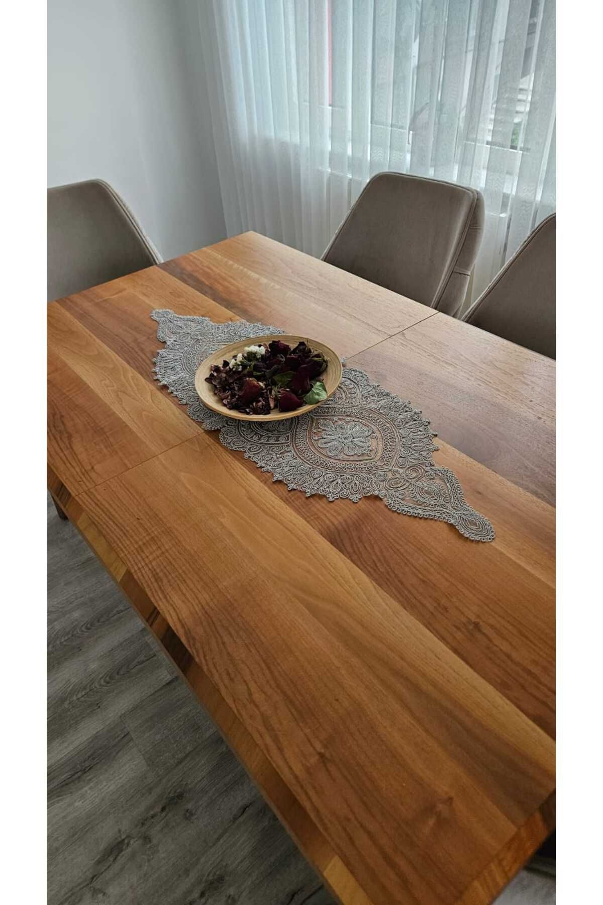 ZESA HOME Tül Güpürlü Desnli Şık Renk Renk Runner