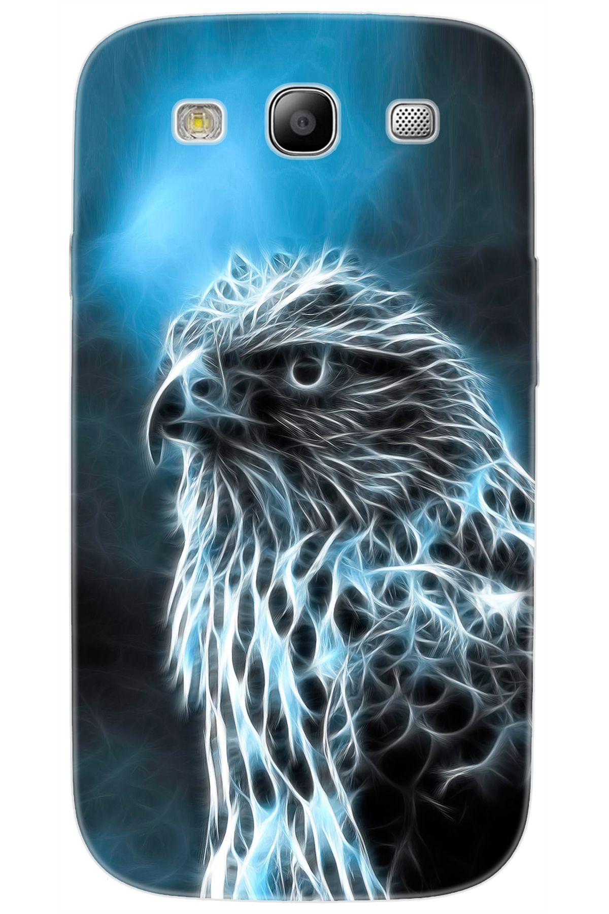 Ceppare Samsung Galaxy S3 (GT-I9300) Uyumlu Kılıf Desen Baskılı Silikon Şahin STK:196 CP-dhLjV6K