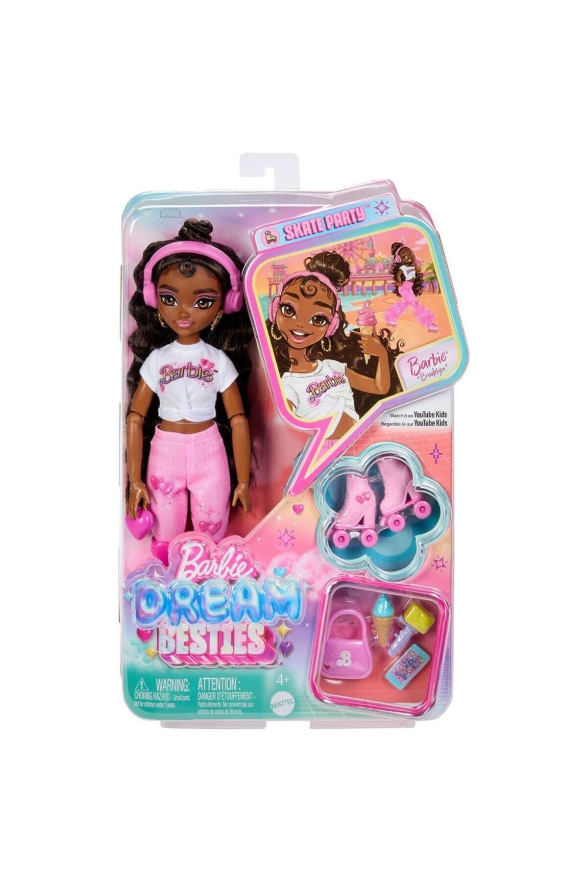 NW NessiWorld Nessiworld JFX97 Brooklyn- Dream Besties Paten Partisi Brooklyn Bebek ve Aksesuarları