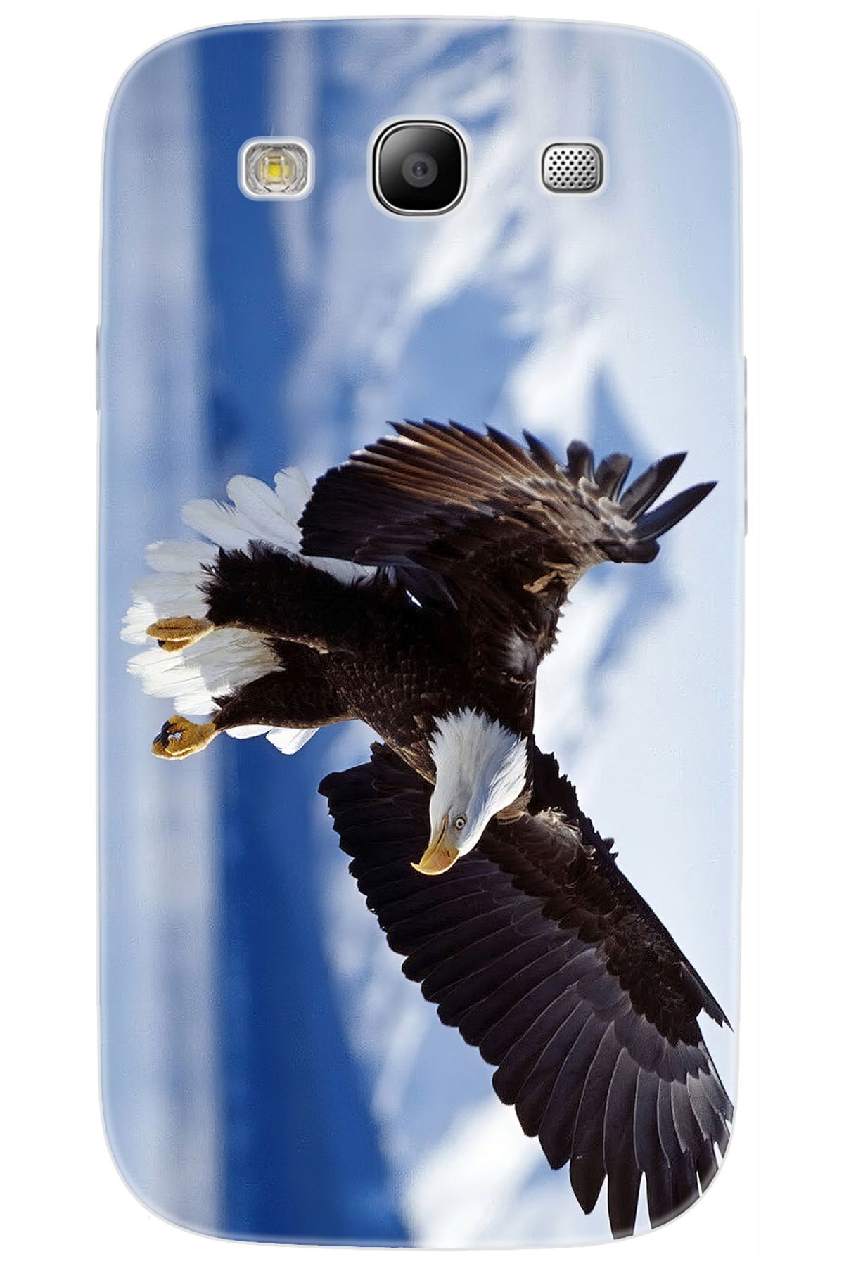 Ceppare Samsung Galaxy S3 (GT-I9300) Uyumlu Kılıf Desen Baskılı Silikon Kartal STK:183 CP-eFAcqoE