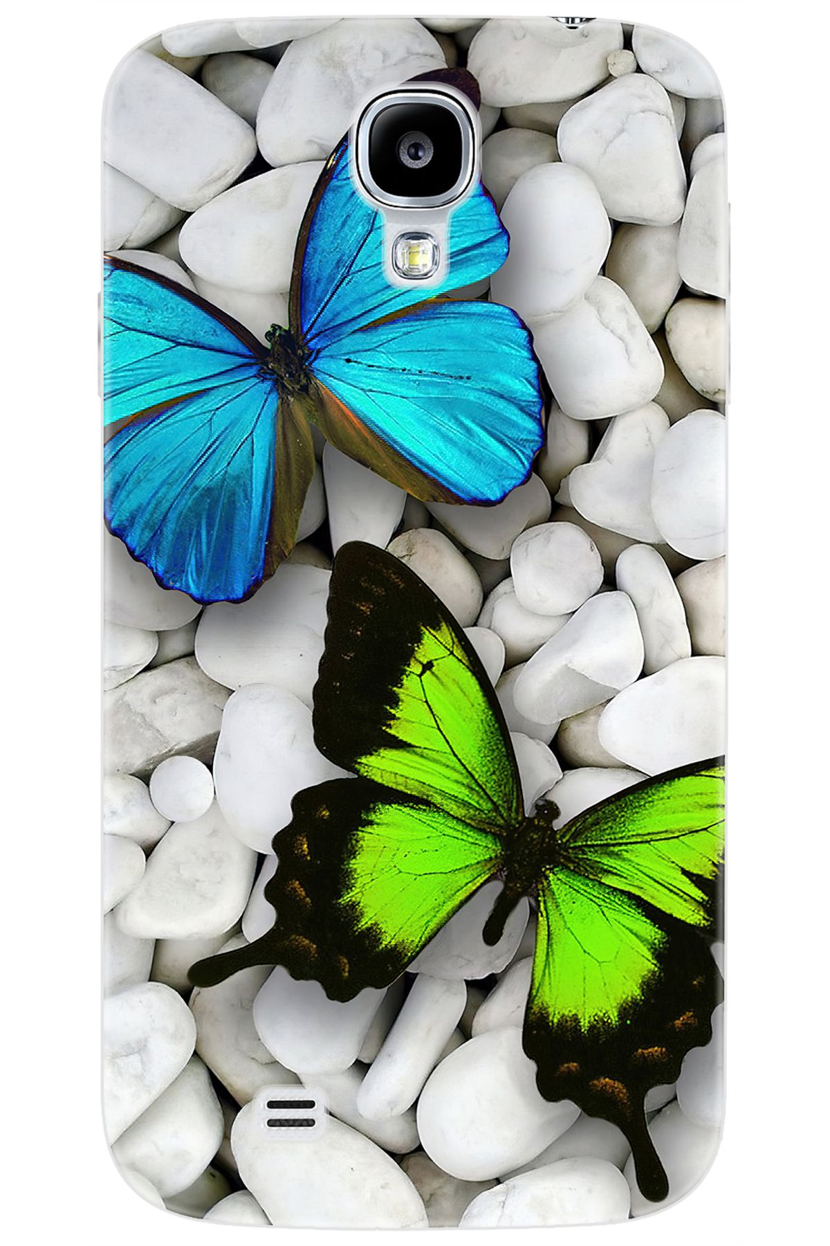 Ceppare Samsung Galaxy S4 (GT-I9500) Uyumlu Kılıf Desen Baskılı Silikon Kelebekler STK:148 CP-7QlmYuL