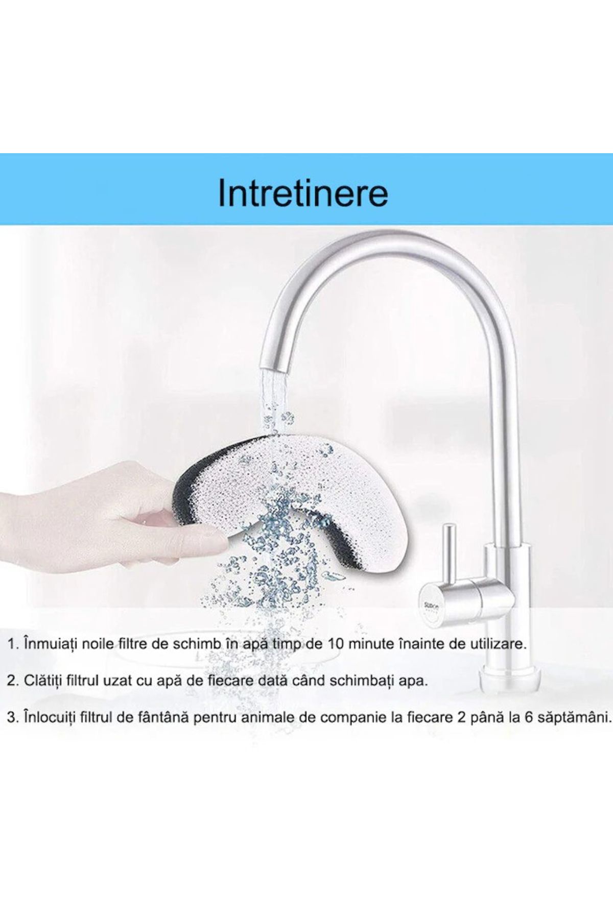 varioshop-Set 8 Filtre VarioShop® pentru dispenser de apa automat destinat animalelor de companie, pentru pis 4