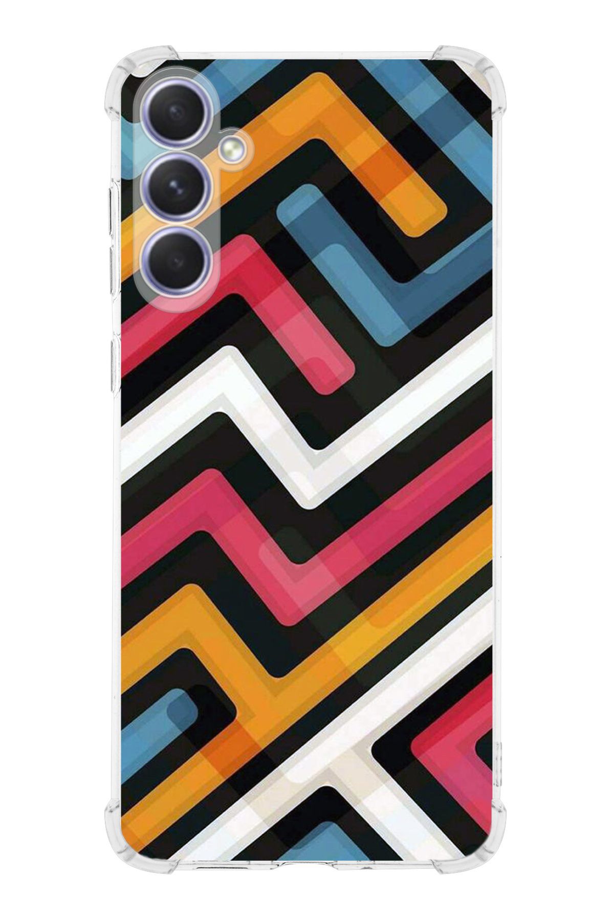 PrintiFy PrinriFy Samsung Galaxy A56 Uyumlu Grafiti Baskılı Şeffaf Köşe Korumalı Antişok Kılıf
