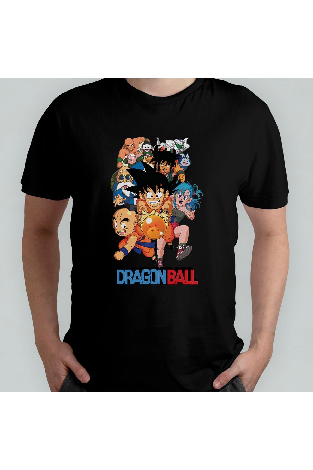 Pixxa Dragon Ball Unisex %100 Pamuklu Bisiklet Yaka T-Shirt Model 3