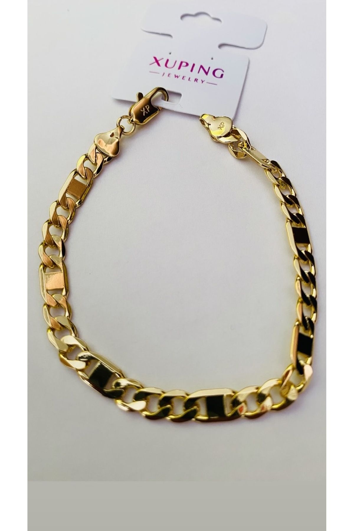 NİSSBEBE XUPİNG JEWELRY VİP Bileklik 14K KARARMAZ Xuping Çelik Bileklik (DOĞALTAŞ BİLEKLİK HEDİYE)