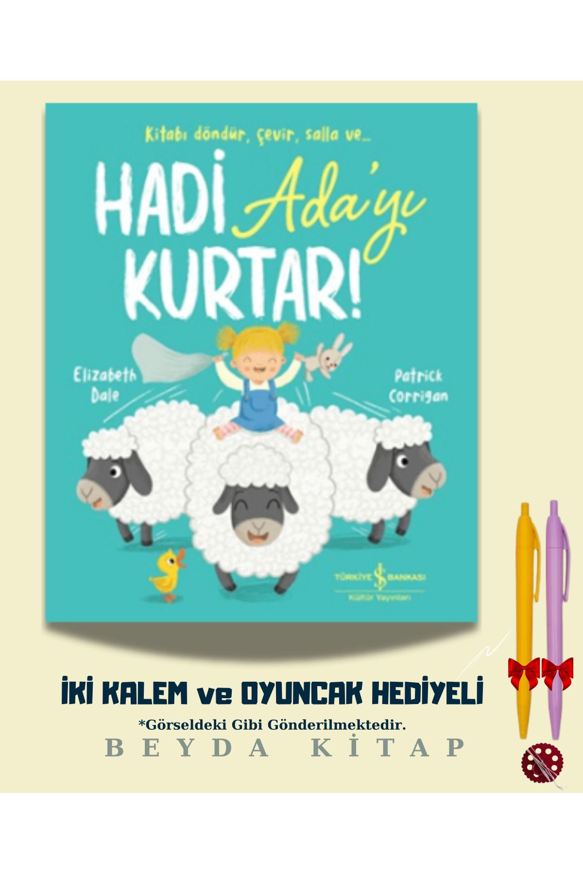 TÜRKİYE İŞ BANKASI KÜLTÜR YAYINLARI Hadi Ada'yı Kurtar! - İki Kalem ve Oyuncak Hediyeli - ISBNKCKTP