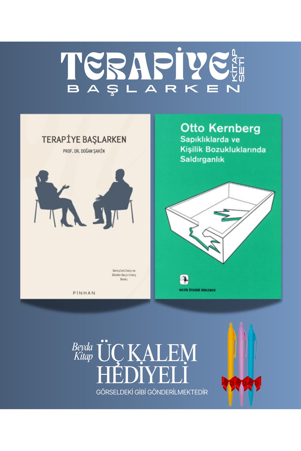 Pinhan Yayıncılık Terapiye Başlarken - Kişilik Bozukluklarında - Doğan Şahin - Kalem Hediyeli - Kitap Seti