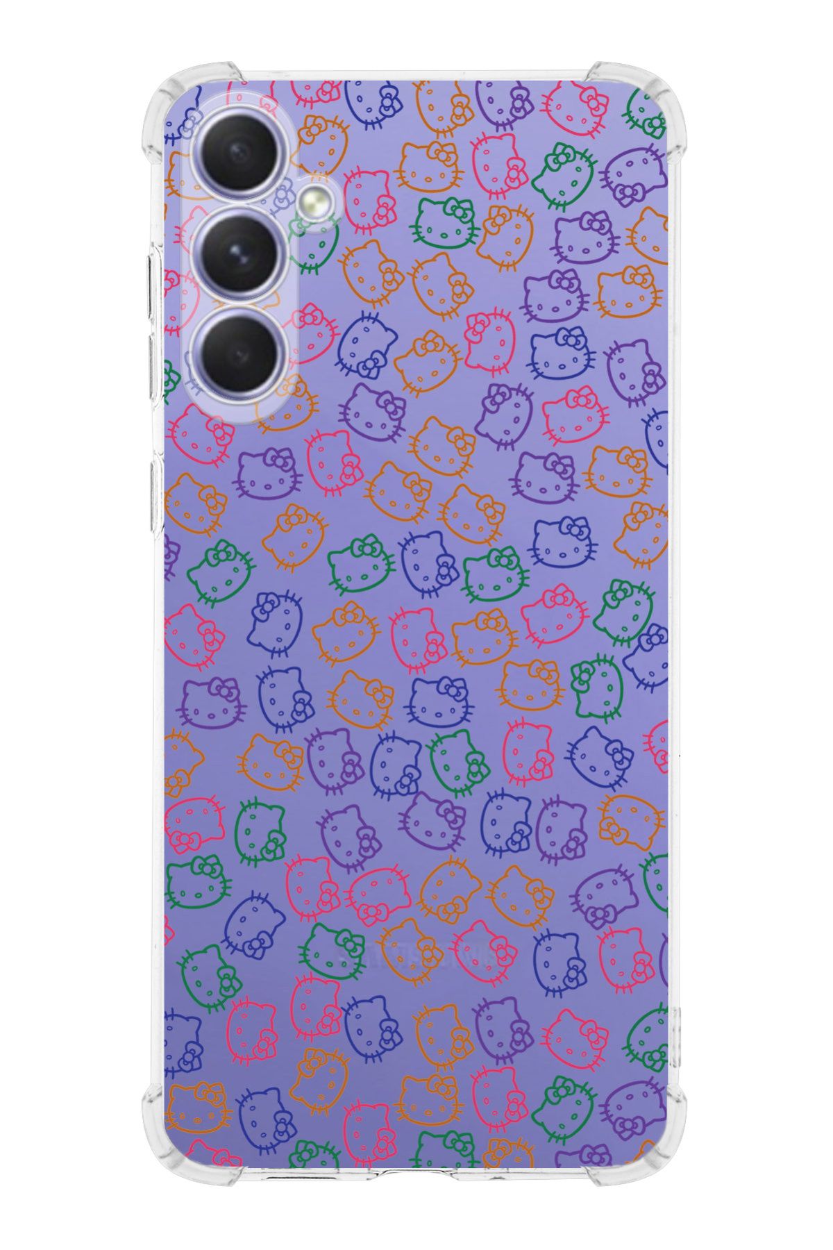 PrintiFy PrinriFy Samsung Galaxy A56 Uyumlu Hello Kitty Baskılı Şeffaf Köşe Korumalı Antişok Kılıf