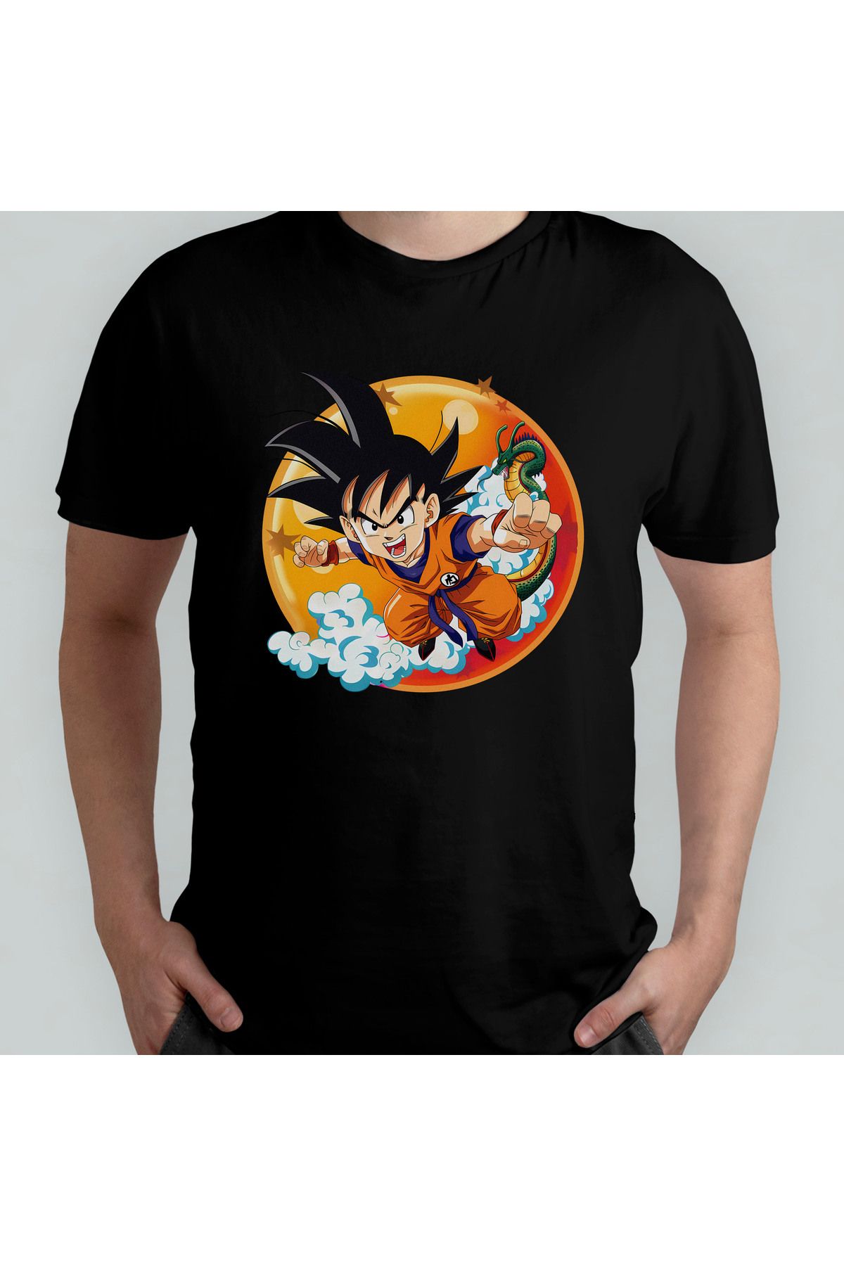 Pixxa Dragon Ball Unisex %100 Pamuklu Bisiklet Yaka T-Shirt Model 4