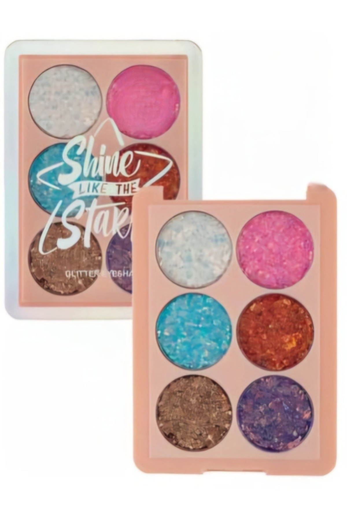 Sibelon Glitter Far Paleti 6'lı — رنگارنگ Sblon-RS459-1